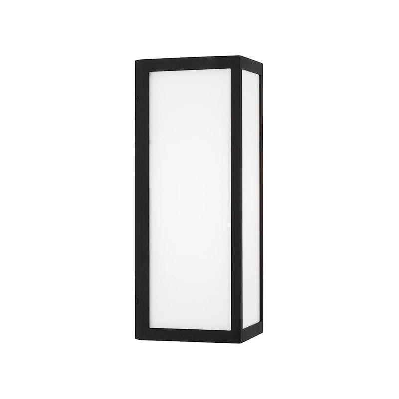 Capital Lighting Irvin 1Lt Outdoor Wall-Lantern, Black/White