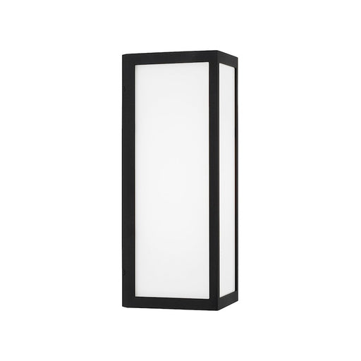 Capital Lighting Irvin 1Lt Outdoor Wall-Lantern, Black/White - 954711BK-LD