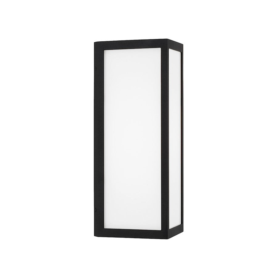 Capital Lighting Irvin 1Lt Outdoor Wall-Lantern, Black/White - 954711BK-LD