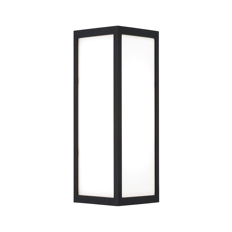Capital Lighting Irvin 1Lt Outdoor Wall-Lantern, Black/White