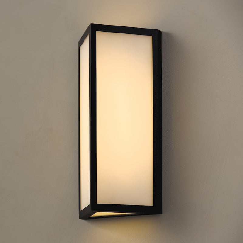 Capital Lighting Irvin 1Lt Outdoor Wall-Lantern, Black/White