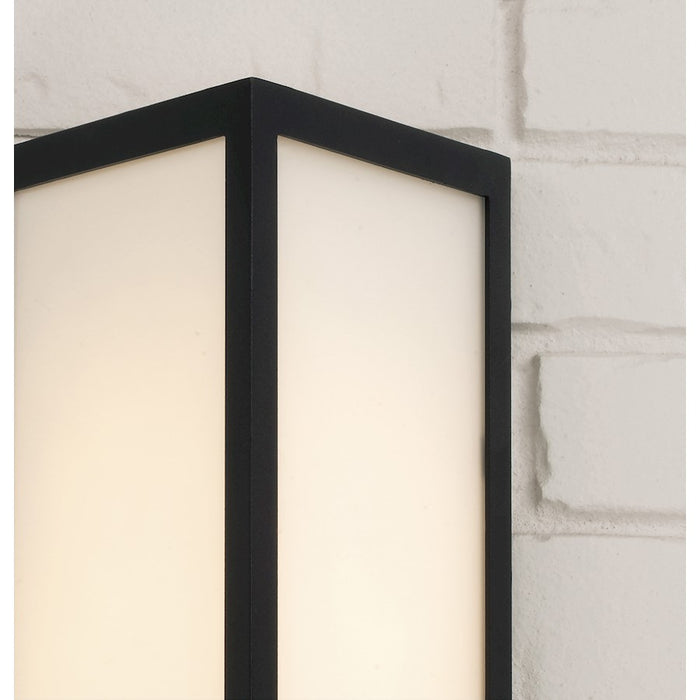 Capital Lighting Irvin 1Lt Outdoor Wall-Lantern, Black/White