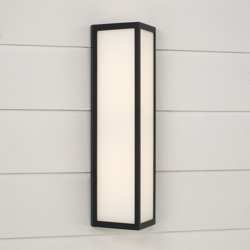 Capital Lighting Irvin 2Lt Outdoor Wall-Lantern, Black/White