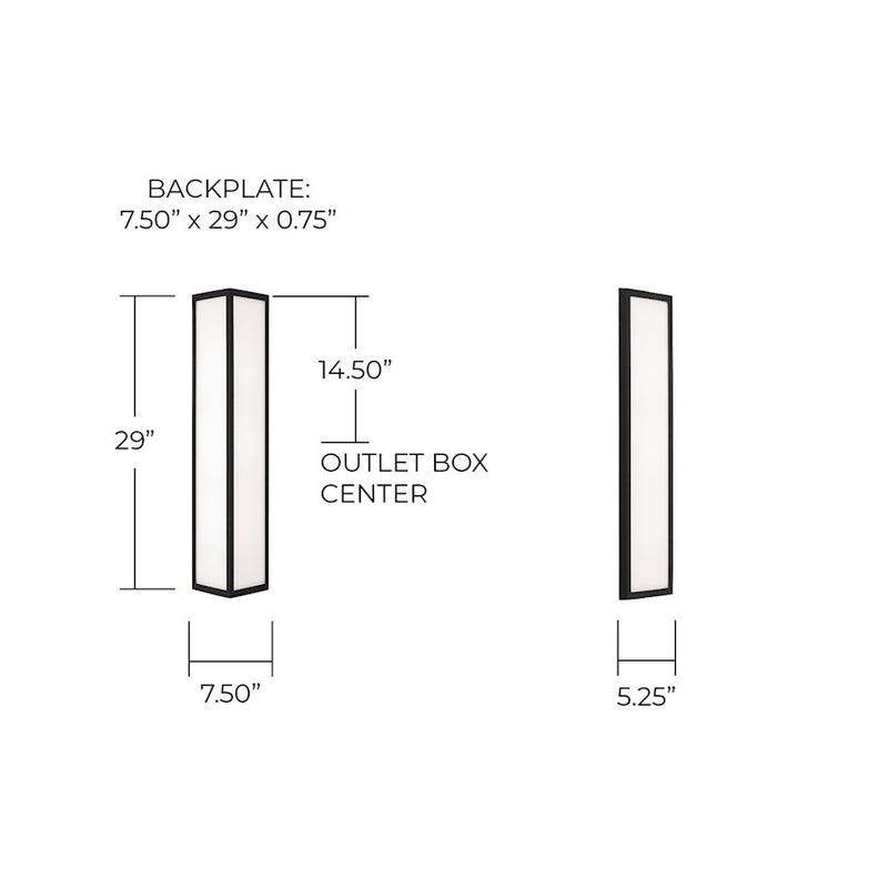Capital Lighting Irvin 3Lt Outdoor Wall-Lantern, Black/White