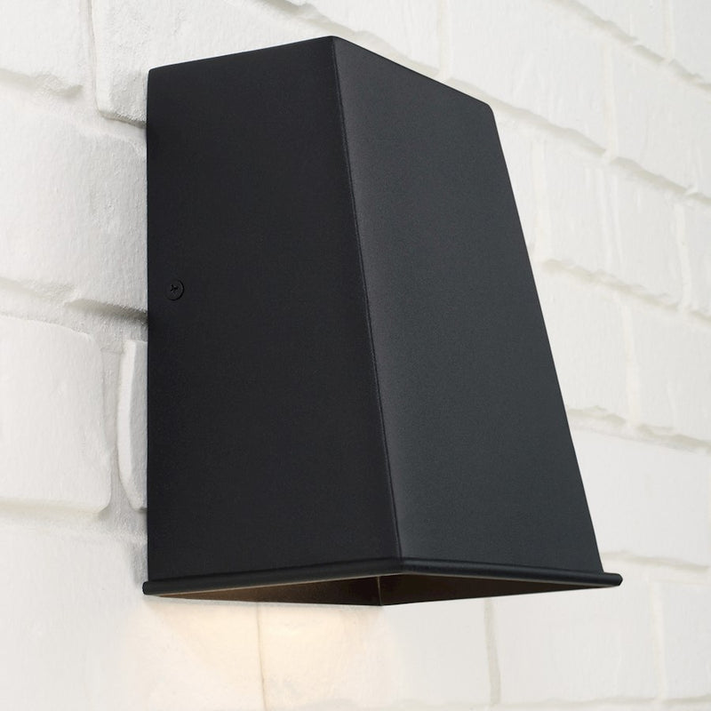 Capital Lighting Ansel 1 Light 8" Outdoor Wall Lantern, Black