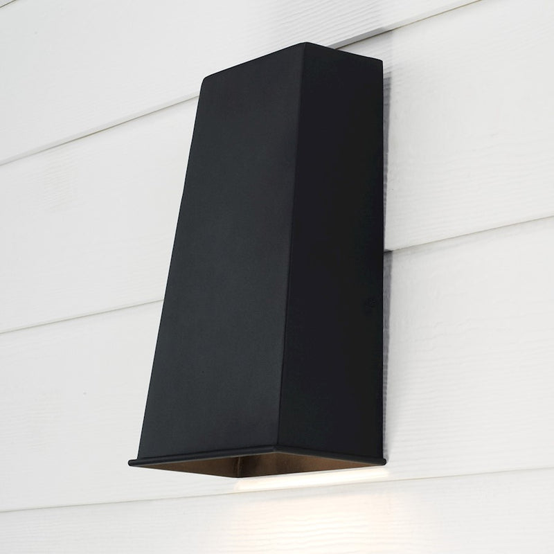 Capital Lighting Ansel 1 Light 13" Outdoor Wall Lantern, Black