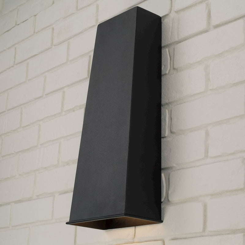 Capital Lighting Ansel 1 Light 19" Outdoor Wall Lantern, Black