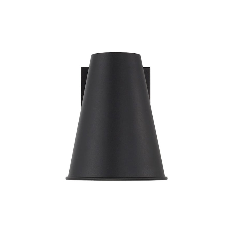 Capital Lighting Yardley 1Lt 7" Outdoor Wall Lantern, Black/White