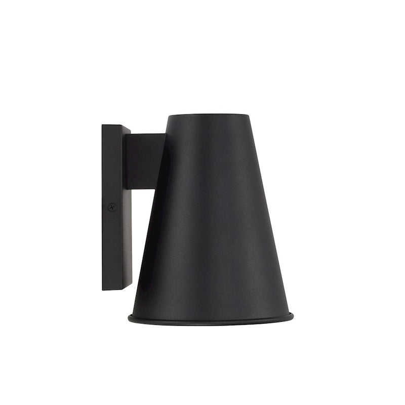 Capital Lighting Yardley 1Lt 7" Outdoor Wall Lantern, Black/White