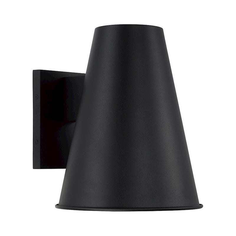 Capital Lighting Yardley 1Lt 10" Outdoor Wall Lantern, Black/White