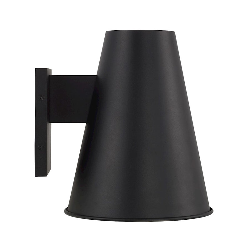 Capital Lighting Yardley 1Lt 10" Outdoor Wall Lantern, Black/White