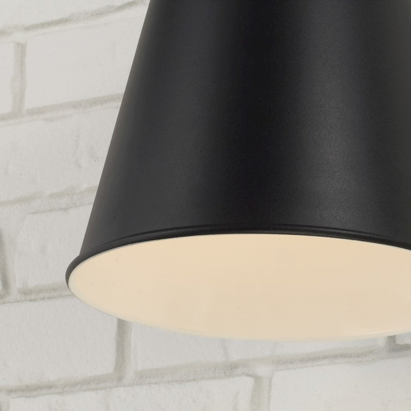 Capital Lighting Yardley 1Lt 10" Outdoor Wall Lantern, Black/White