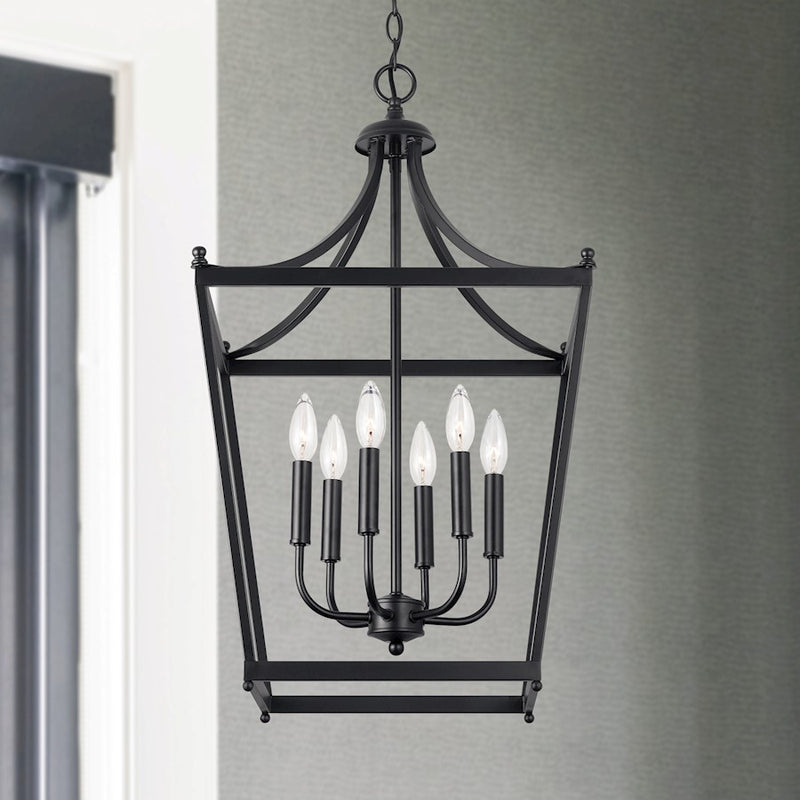 Capital Lighting Stanton 6-Light Foyer, Matte Black