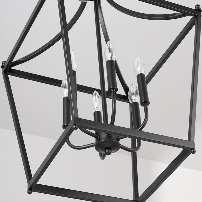 Capital Lighting Stanton 6-Light Foyer, Matte Black