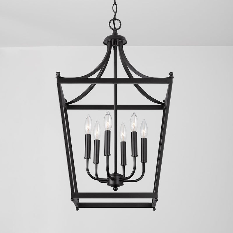 Capital Lighting Stanton 6-Light Foyer, Matte Black
