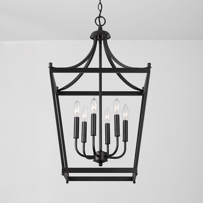 Capital Lighting Stanton 6-Light Foyer, Matte Black