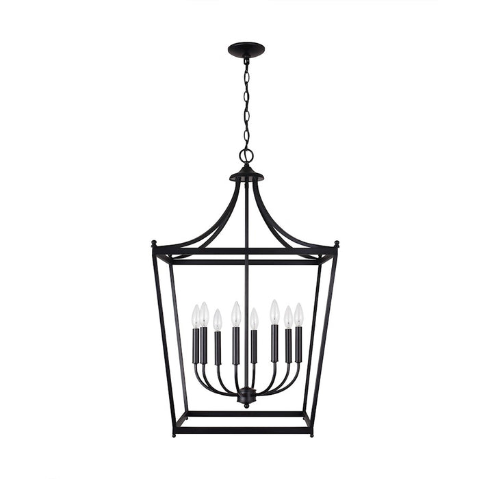 Capital Lighting Stanton 8-Light Foyer, Matte Black