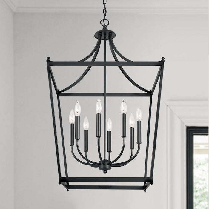 Capital Lighting Stanton 8-Light Foyer, Matte Black
