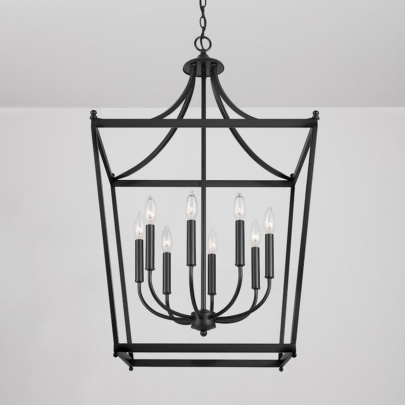 Capital Lighting Stanton 8-Light Foyer, Matte Black