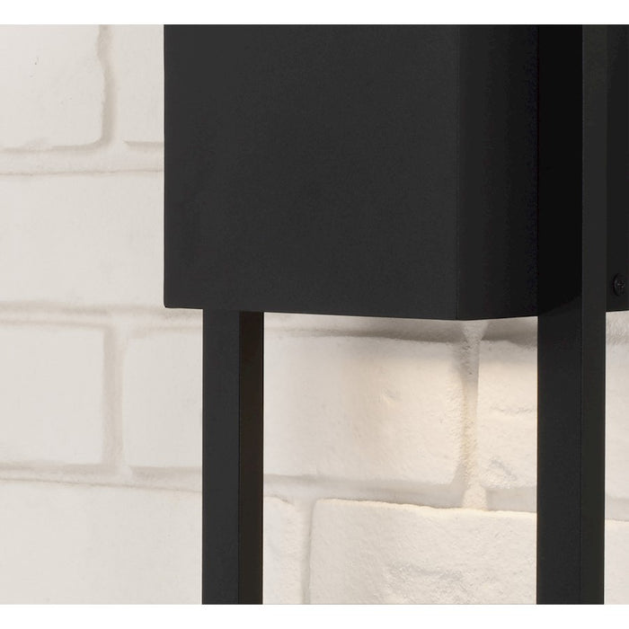 Capital Lighting Nate 1 Light 15" Outdoor Wall Lantern, Black