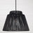 Capital Lighting Jasper 1 Light Outdoor Pendant, Oynx and Black
