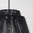 Capital Lighting Jasper 1 Light Outdoor Pendant, Oynx and Black