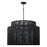 Capital Lighting Jasper 4 Light Outdoor Pendant, Oynx and Black