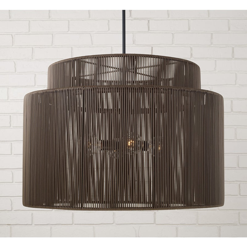 Capital Lighting Jasper 4 Light Outdoor Pendant, Umber and Black