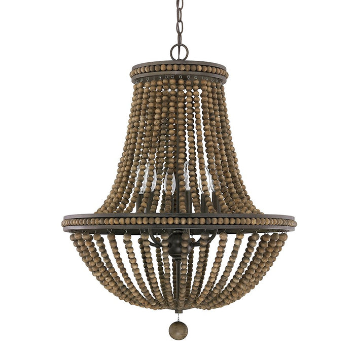 Austin Allen & Co. Handley 6-Light Chandelier, Tobacco