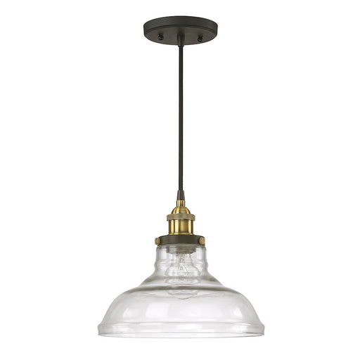 Austin Allen & Co. 1-Light Pendant, Bronze and Brass