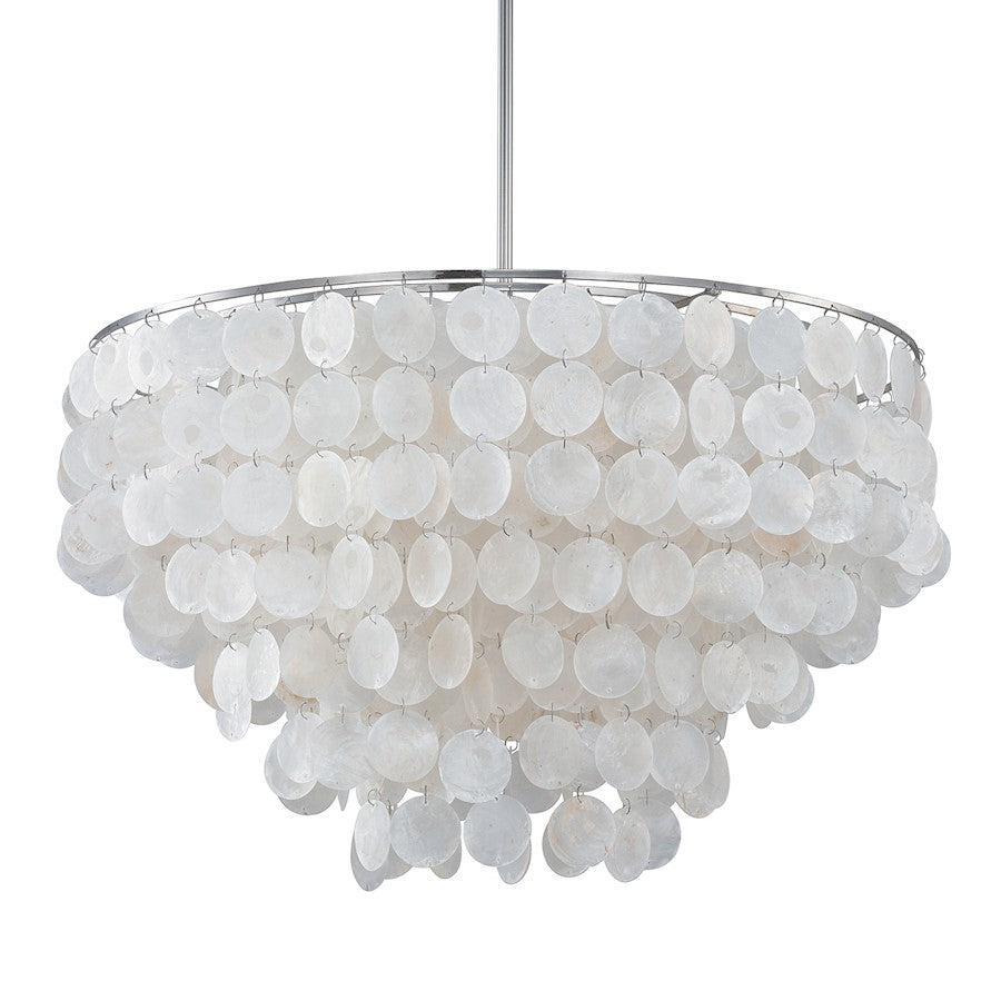 Austin Allen & Co. Shelby 6-Light Pendant, Polished Nickel