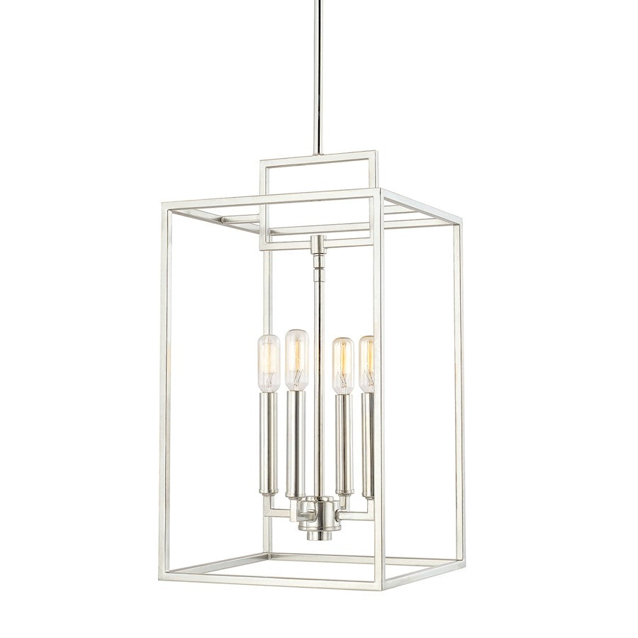 Austin Allen & Co. 4-Light 11" Pendant, Polished Nickel