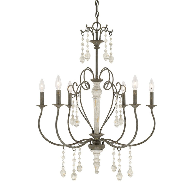 Austin Allen & Co. Sofia 6-Light 27" Chandelier, French Country