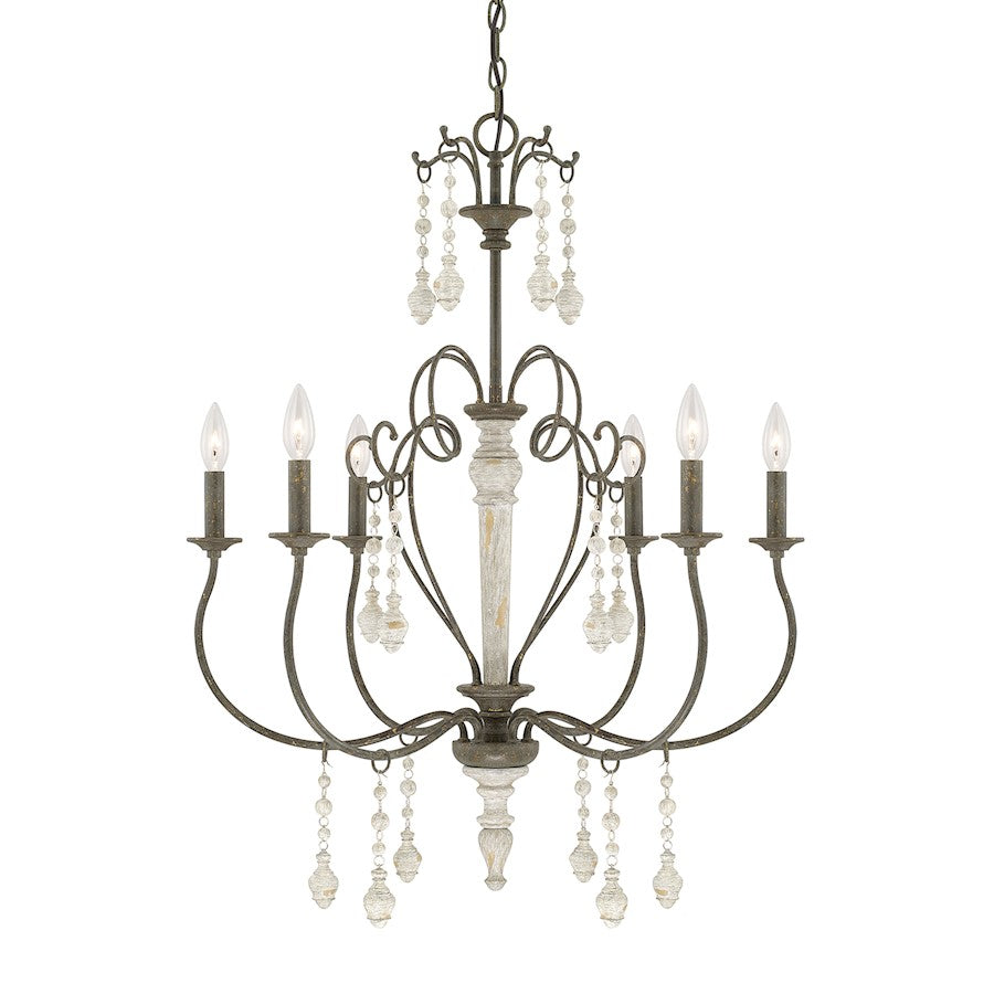 Austin Allen & Co. Sofia 6-Light 27" Chandelier, French Country