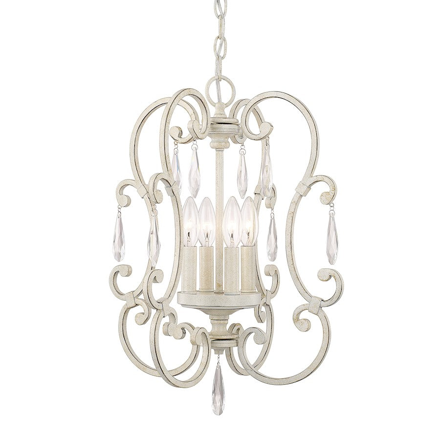 Austin Allen & Co. Chloe 4-Light Chandelier, French White