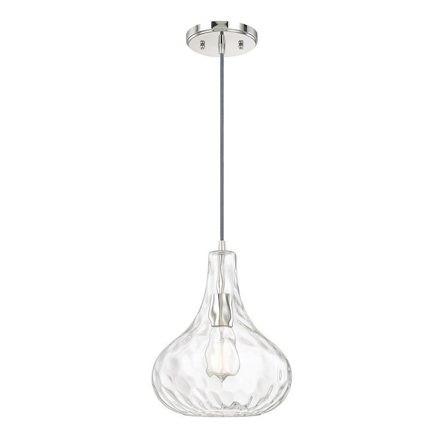 Austin Allen & Co. 1-Light 11.5" Pendant, Polished Nickel