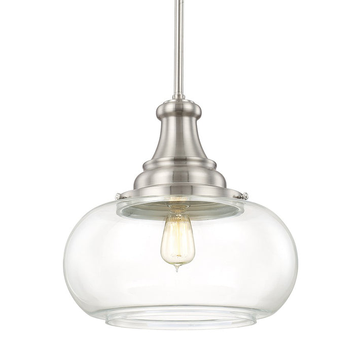 Austin Allen & Co. 1-Light 15.25" Pendant, Brushed Nickel