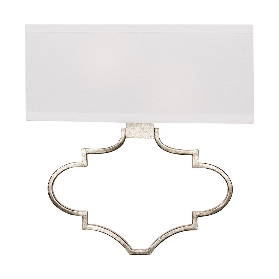 Austin Allen & Co Marisell 2 Light Sconce, Antique Silver, Bolt-On