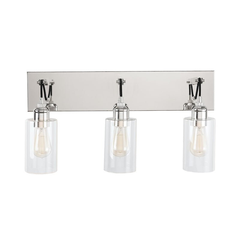 Austin Allen & Co. Prospero 3-Light Vanity, Polished Nickel