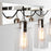 Austin Allen & Co. Prospero 3-Light Vanity, Polished Nickel