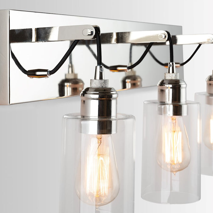 Austin Allen & Co. Prospero 3-Light Vanity, Polished Nickel