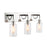 Austin Allen & Co. Prospero 3-Light Vanity, Polished Nickel