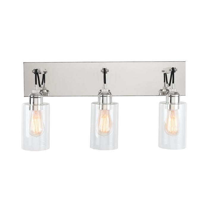 Austin Allen & Co. Prospero 3-Light Vanity, Polished Nickel