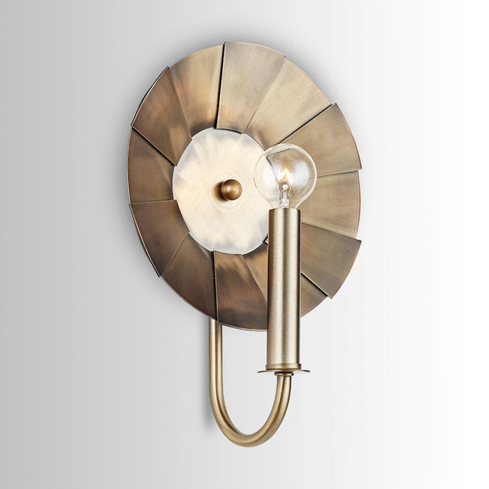 Austin Allen & Co. 1-Light 9" Sconce, Aged Brass