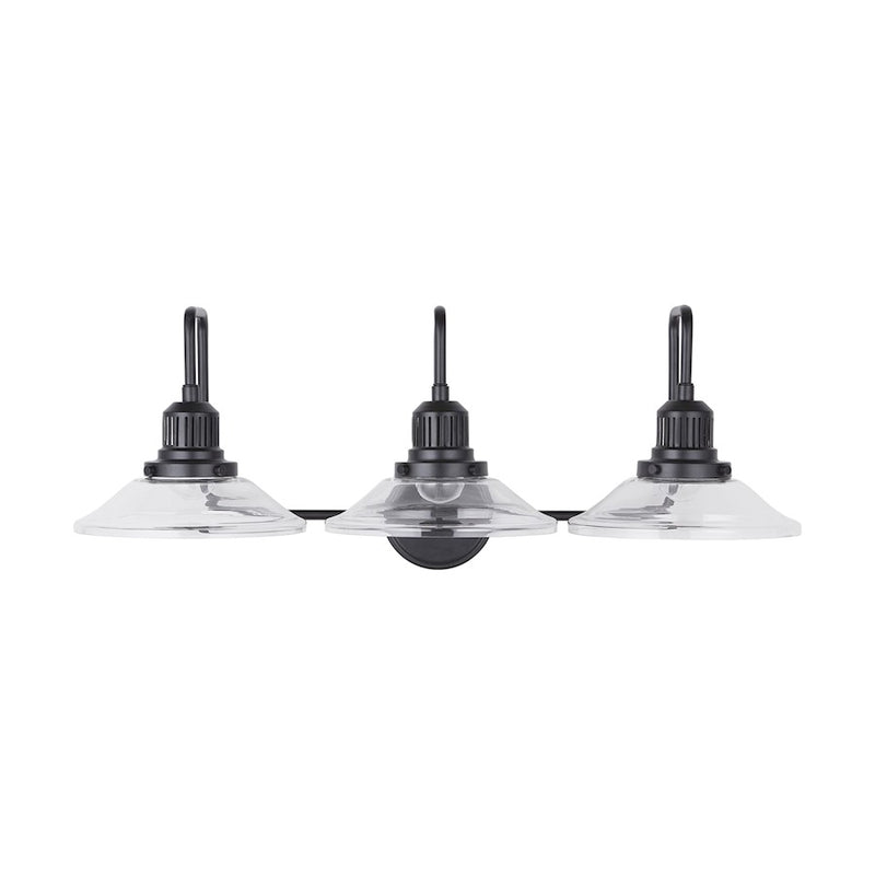 Austin Allen & Co. 3-Light Vanity, Matte Black