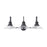 Austin Allen & Co. 3-Light Vanity, Matte Black