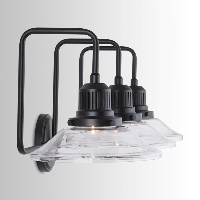 Austin Allen & Co. 3-Light Vanity, Matte Black