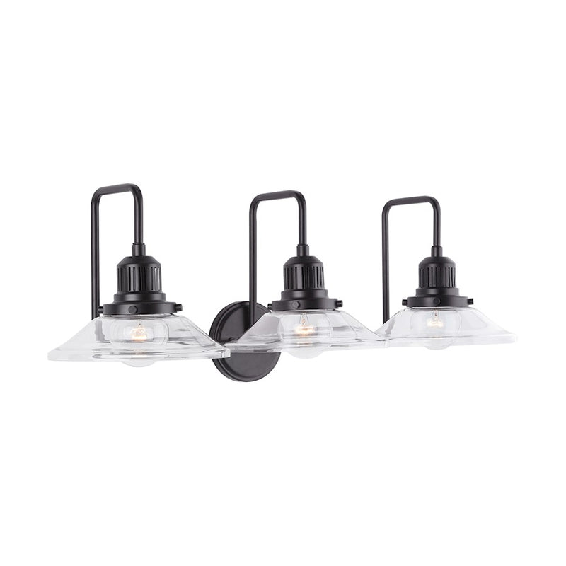 Austin Allen & Co. 3-Light Vanity, Matte Black