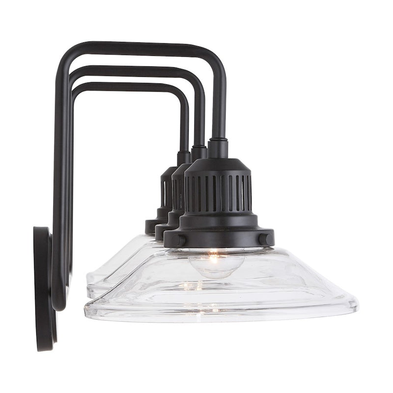 Austin Allen & Co. 3-Light Vanity, Matte Black