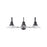 Austin Allen & Co. 3-Light Vanity, Matte Black